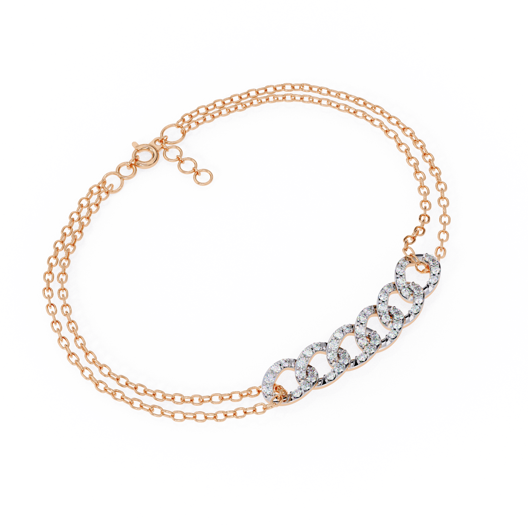 Solitairekart 0.29ct Round Cut Lab Grown Diamond Bracelet